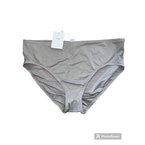 ANDIE High Waisted Bikini Bottom Women's Size XXL Grey NWTS New AB301 2XL G - Picture 1 of 9